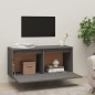 vidaXL Armario de pared madera maciza de pino gris 80x30x35 cm vidaXL Armario de pared madera maciza de pino gris 80x30x35 cm