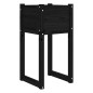 vidaXL Jardinera madera maciza de pino negro 40x40x81 cm vidaXL Jardinera madera maciza de pino negro 40x40x81 cm