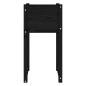 vidaXL Jardinera madera maciza de pino negro 40x40x81 cm vidaXL Jardinera madera maciza de pino negro 40x40x81 cm