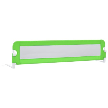 vidaXL Barandilla de seguridad cama de niño poliéster verde 180x42 cm