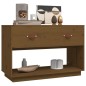 vidaXL Mueble de TV madera maciza de pino marrón miel 90x40x60 cm vidaXL Mueble de TV madera maciza de pino marrón miel 90x40x60 cm
