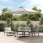 vidaXL Sombrilla voladiza 3,5 m blanco arena vidaXL Sombrilla voladiza 3,5 m blanco arena