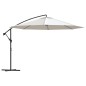 vidaXL Sombrilla voladiza 3,5 m blanco arena vidaXL Sombrilla voladiza 3,5 m blanco arena