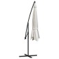 vidaXL Sombrilla voladiza 3,5 m blanco arena vidaXL Sombrilla voladiza 3,5 m blanco arena