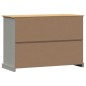 vidaXL Aparador con cajones VIGO madera maciza pino gris 113x40x75 cm vidaXL Aparador con cajones VIGO madera maciza pino gris 113x40x75 cm