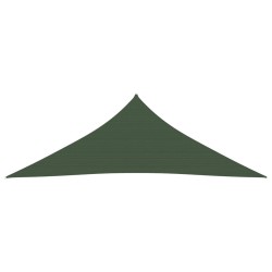vidaXL Toldo de vela verde oscuro HDPE 160 g/m² 3,6x3,6x3,6 m
