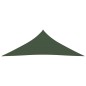 vidaXL Toldo de vela verde oscuro HDPE 160 g/m² 3,6x3,6x3,6 m