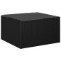 vidaXL Set de muebles de jardín 9 pzas cojines ratán sintético negro vidaXL Set de muebles de jardín 9 pzas cojines ratán sintético negro