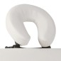 Mesa camilla de masaje de aluminio plegable de 4 cuerpos blanco crema Mesa camilla de masaje de aluminio plegable de 4 cuerpos blanco crema