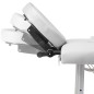Mesa camilla de masaje de aluminio plegable de 4 cuerpos blanco crema Mesa camilla de masaje de aluminio plegable de 4 cuerpos blanco crema