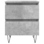 vidaXL Mesitas noche 2 uds madera ingeniería gris hormigón 40x35x50 cm vidaXL Mesitas noche 2 uds madera ingeniería gris hormigón 40x35x50 cm