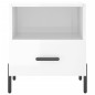 vidaXL Mesita noche 2 uds madera ingeniería blanco brillo 40x35x47,5cm vidaXL Mesita noche 2 uds madera ingeniería blanco brillo 40x35x47,5cm