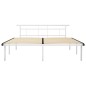 vidaXL Estructura de cama de metal blanco 200x200 cm vidaXL Estructura de cama de metal blanco 200x200 cm