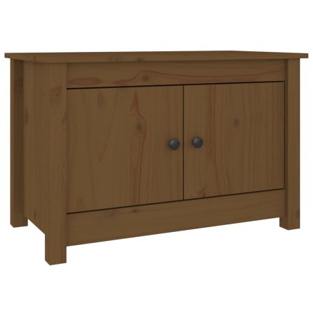 vidaXL Armario zapatero madera maciza de pino marrón miel 70x38x45,5cm