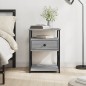 vidaXL Mesita de noche madera de ingeniería gris Sonoma 40x42x55 cm vidaXL Mesita de noche madera de ingeniería gris Sonoma 40x42x55 cm