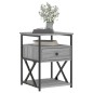 vidaXL Mesita de noche madera de ingeniería gris Sonoma 40x42x55 cm vidaXL Mesita de noche madera de ingeniería gris Sonoma 40x42x55 cm