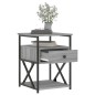 vidaXL Mesita de noche madera de ingeniería gris Sonoma 40x42x55 cm vidaXL Mesita de noche madera de ingeniería gris Sonoma 40x42x55 cm