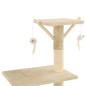 vidaXL Rascador para gatos con poste de sisal 138 cm beige vidaXL Rascador para gatos con poste de sisal 138 cm beige