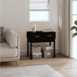 vidaXL Mesa consola madera maciza de pino negro 76,5x40x75 cm vidaXL Mesa consola madera maciza de pino negro 76,5x40x75 cm