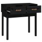 vidaXL Mesa consola madera maciza de pino negro 76,5x40x75 cm vidaXL Mesa consola madera maciza de pino negro 76,5x40x75 cm