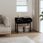 vidaXL Mesa consola madera maciza de pino negro 76,5x40x75 cm vidaXL Mesa consola madera maciza de pino negro 76,5x40x75 cm