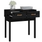 vidaXL Mesa consola madera maciza de pino negro 76,5x40x75 cm vidaXL Mesa consola madera maciza de pino negro 76,5x40x75 cm