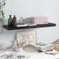 vidaXL Estante flotante de pared MDF negro brillante 80x23,5x3,8 cm vidaXL Estante flotante de pared MDF negro brillante 80x23,5x3,8 cm