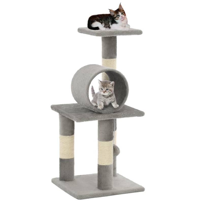 vidaXL Rascador para gatos con poste de sisal 65 cm gris vidaXL Rascador para gatos con poste de sisal 65 cm gris