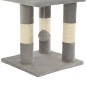 vidaXL Rascador para gatos con poste de sisal 65 cm gris vidaXL Rascador para gatos con poste de sisal 65 cm gris