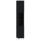 vidaXL Armario de baño madera contrachapada negro 30x30x190 cm vidaXL Armario de baño madera contrachapada negro 30x30x190 cm