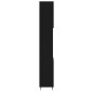 vidaXL Armario de baño madera contrachapada negro 30x30x190 cm vidaXL Armario de baño madera contrachapada negro 30x30x190 cm