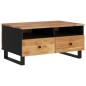 vidaXL Mesa de centro madera maciza acacia y contrachapada 80x54x40 cm vidaXL Mesa de centro madera maciza acacia y contrachapada 80x54x40 cm