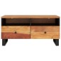 vidaXL Mesa de centro madera maciza acacia y contrachapada 80x54x40 cm vidaXL Mesa de centro madera maciza acacia y contrachapada 80x54x40 cm