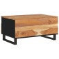 vidaXL Mesa de centro madera maciza acacia y contrachapada 80x54x40 cm vidaXL Mesa de centro madera maciza acacia y contrachapada 80x54x40 cm