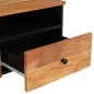 vidaXL Mesa de centro madera maciza acacia y contrachapada 80x54x40 cm vidaXL Mesa de centro madera maciza acacia y contrachapada 80x54x40 cm