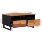 vidaXL Mesa de centro madera maciza acacia y contrachapada 80x54x40 cm vidaXL Mesa de centro madera maciza acacia y contrachapada 80x54x40 cm