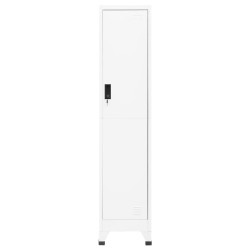 vidaXL Taquilla de acero blanco 38x45x180 cm