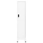 vidaXL Taquilla de acero blanco 38x45x180 cm vidaXL Taquilla de acero blanco 38x45x180 cm