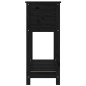 vidaXL Jardinera con estante madera maciza pino negro 82,5x34,5x81 cm vidaXL Jardinera con estante madera maciza pino negro 82,5x34,5x81 cm