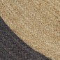 vidaXL Alfombra hecha a mano de yute con borde gris oscuro 150 cm vidaXL Alfombra hecha a mano de yute con borde gris oscuro 150 cm
