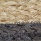 vidaXL Alfombra hecha a mano de yute con borde gris oscuro 150 cm vidaXL Alfombra hecha a mano de yute con borde gris oscuro 150 cm