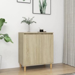 vidaXL Aparador con patas madera contrachapada roble Sonoma 60x35x70cm