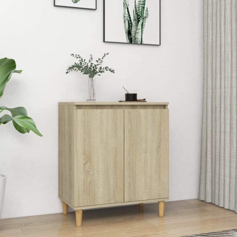 vidaXL Aparador con patas madera contrachapada roble Sonoma 60x35x70cm vidaXL Aparador con patas madera contrachapada roble Sonoma 60x35x70cm