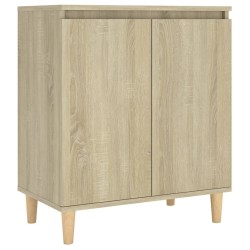 vidaXL Aparador con patas madera contrachapada roble Sonoma 60x35x70cm