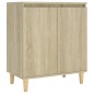 vidaXL Aparador con patas madera contrachapada roble Sonoma 60x35x70cm vidaXL Aparador con patas madera contrachapada roble Sonoma 60x35x70cm