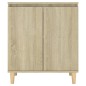 vidaXL Aparador con patas madera contrachapada roble Sonoma 60x35x70cm vidaXL Aparador con patas madera contrachapada roble Sonoma 60x35x70cm