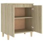 vidaXL Aparador con patas madera contrachapada roble Sonoma 60x35x70cm vidaXL Aparador con patas madera contrachapada roble Sonoma 60x35x70cm