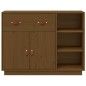 vidaXL Aparador de madera maciza de pino marrón miel 98,5x40x75 cm vidaXL Aparador de madera maciza de pino marrón miel 98,5x40x75 cm