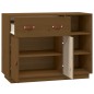 vidaXL Aparador de madera maciza de pino marrón miel 98,5x40x75 cm vidaXL Aparador de madera maciza de pino marrón miel 98,5x40x75 cm