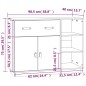 vidaXL Aparador de madera maciza de pino marrón miel 98,5x40x75 cm vidaXL Aparador de madera maciza de pino marrón miel 98,5x40x75 cm
